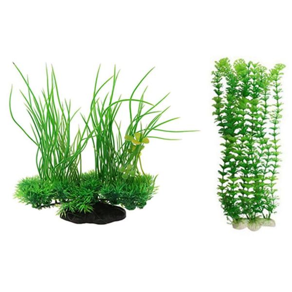 -2 set artificial plants aquarium decoration aquatic green - 3pcs & 1pcs decorations
-2 set artificial plants aquarium decoration aquatic green - 3pcs & 1pcs decorations