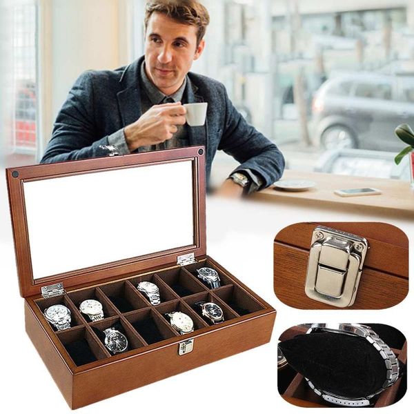 watch boxes & cases 12 slot wood display box organizer black wooden case fashion storage packing gift jewelry, Black;blue
watch boxes & cases 12 slot wood display box organizer black wooden case fashion storage packing gift jewelry, Black;blue