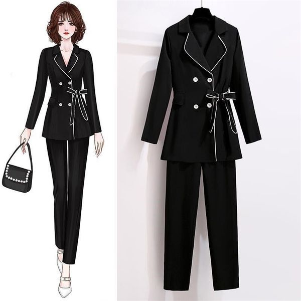 elegant women blazer suit autumn office ladies pant suits v-neck belted high waist long pants streetwear set outfit 211105, White
elegant women blazer suit autumn office ladies pant suits v-neck belted high waist long pants streetwear set outfit 211105, White