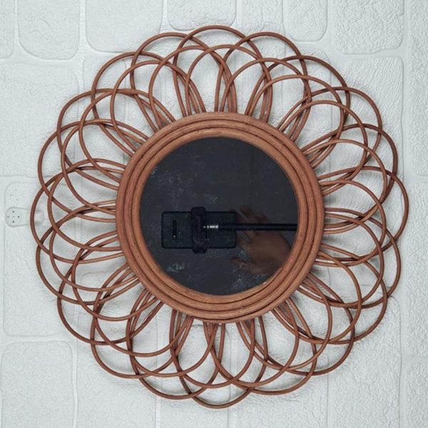 mirrors 40cm rattan dressing mirror innovative art decor round makeup bathroom bedroom wall hanging
mirrors 40cm rattan dressing mirror innovative art decor round makeup bathroom bedroom wall hanging