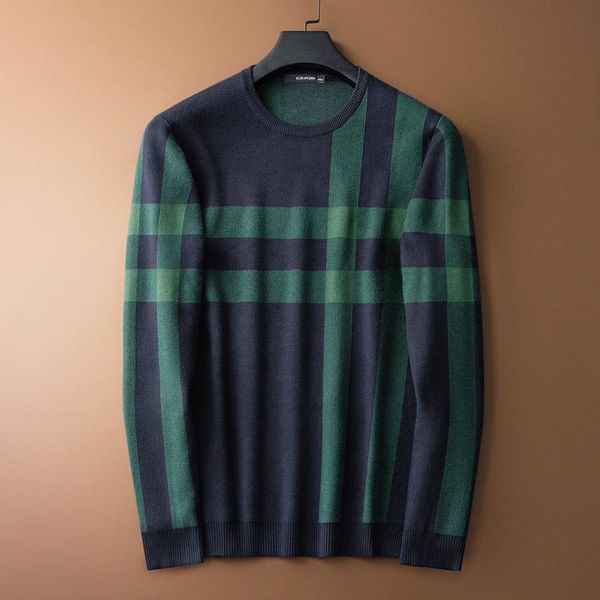 men's sweaters blue background green stripe sweater autumn youth fashion leisure pullover round neck, White;black
men's sweaters blue background green stripe sweater autumn youth fashion leisure pullover round neck, White;black