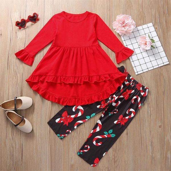 clothing sets 2 pieces kids christmas suit set solid color round neck long sleeve + wand print pants for little girls 1-6 years, White
clothing sets 2 pieces kids christmas suit set solid color round neck long sleeve + wand print pants for little girls 1-6 years, White