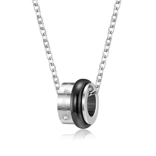 luxury designs 316l stainless steel chain necklaces for woman famouse brand jewelry simple gold color cylinder spinner pendant, Silver
luxury designs 316l stainless steel chain necklaces for woman famouse brand jewelry simple gold color cylinder spinner pendant, Silver