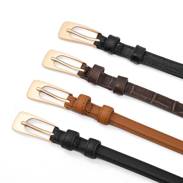 belts women genuine leather knot belt jean thin gold pin buckle dresses real cow ladies narrow student, Black;brown
belts women genuine leather knot belt jean thin gold pin buckle dresses real cow ladies narrow student, Black;brown