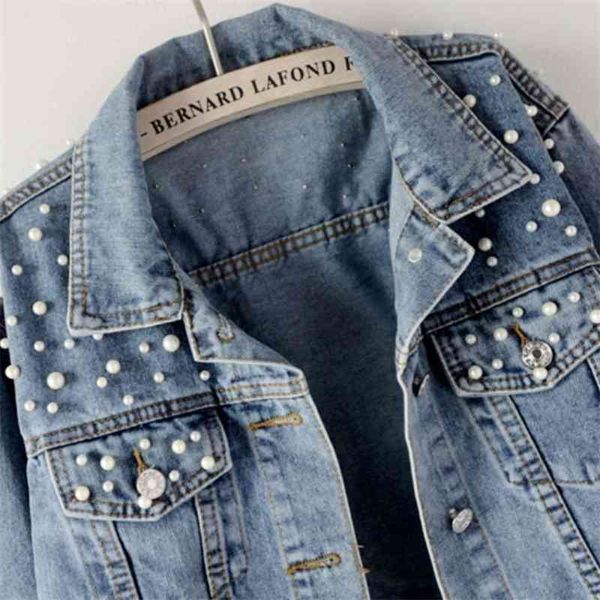 women's jackets coats autumn winter denim nail beads versatile pearl loose show thin han fan spring and short 0v18, Black;brown
women's jackets coats autumn winter denim nail beads versatile pearl loose show thin han fan spring and short 0v18, Black;brown
