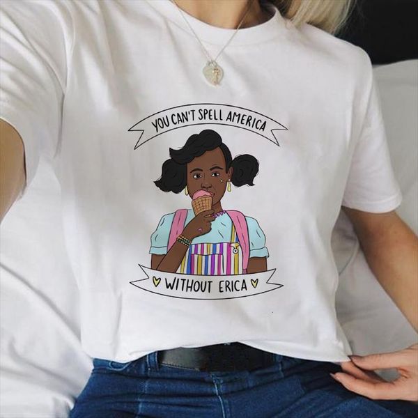 showtly stranger things season and men women 3 upside you cant spell america without erica printed words clothing, White;black
showtly stranger things season and men women 3 upside you cant spell america without erica printed words clothing, White;black
