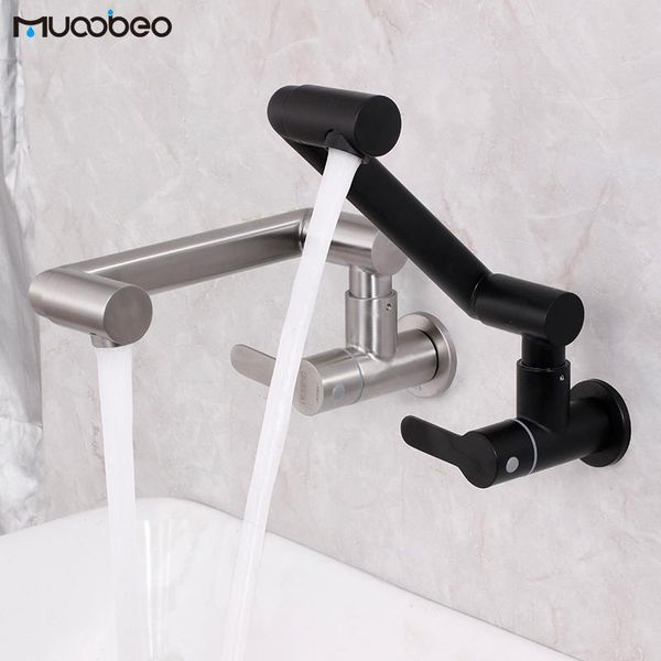 stainless steel wall mounted black water faucet single handle 360 rotation sink tap for bathroom faucets
stainless steel wall mounted black water faucet single handle 360 rotation sink tap for bathroom faucets