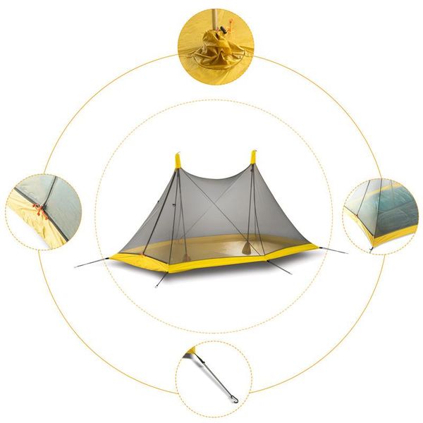 3/4 seasons ultra light inner mesh tent outdoor camping backpacking tents hiking 2 persons high-quality and shelters
3/4 seasons ultra light inner mesh tent outdoor camping backpacking tents hiking 2 persons high-quality and shelters