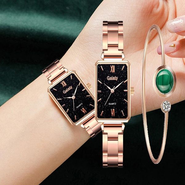 wristwatches montre femme women's watches fashion 2021 luxury gifts clock stainless steel mesh belt green rectangle watch bracelet, Slivery;brown
wristwatches montre femme women's watches fashion 2021 luxury gifts clock stainless steel mesh belt green rectangle watch bracelet, Slivery;brown