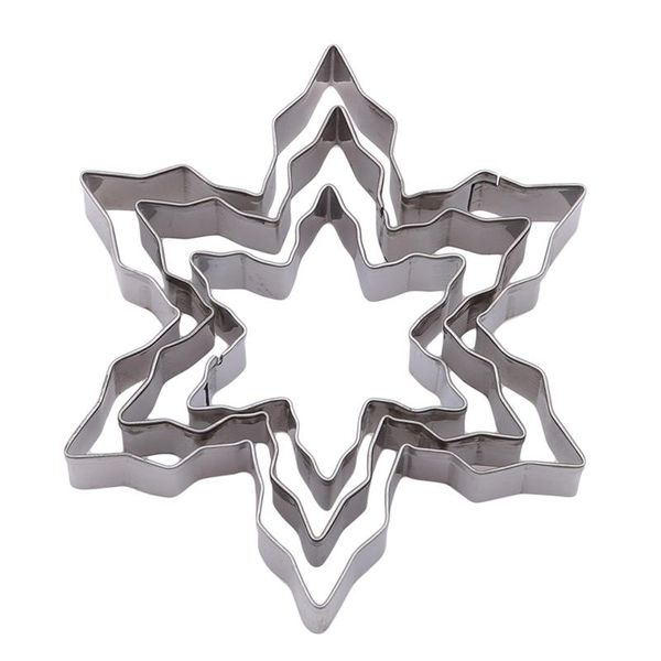 3pcs/set 3d christmas snowflake shape cookie cutter stainless steel biscuit mold diy fondant icing chocolate cake tools baking moulds
3pcs/set 3d christmas snowflake shape cookie cutter stainless steel biscuit mold diy fondant icing chocolate cake tools baking moulds