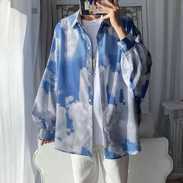men's casual shirts autumn tie-dye fashion retro men streetwear wild loose korean long-sleeved mens dress -2xl bj3y, White;black
men's casual shirts autumn tie-dye fashion retro men streetwear wild loose korean long-sleeved mens dress -2xl bj3y, White;black