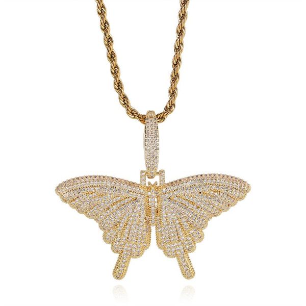 iced out cubic zircon 3d butterfly pendant necklace for men women birthday gifts fashion hip hop jewelry necklaces, Silver
iced out cubic zircon 3d butterfly pendant necklace for men women birthday gifts fashion hip hop jewelry necklaces, Silver
