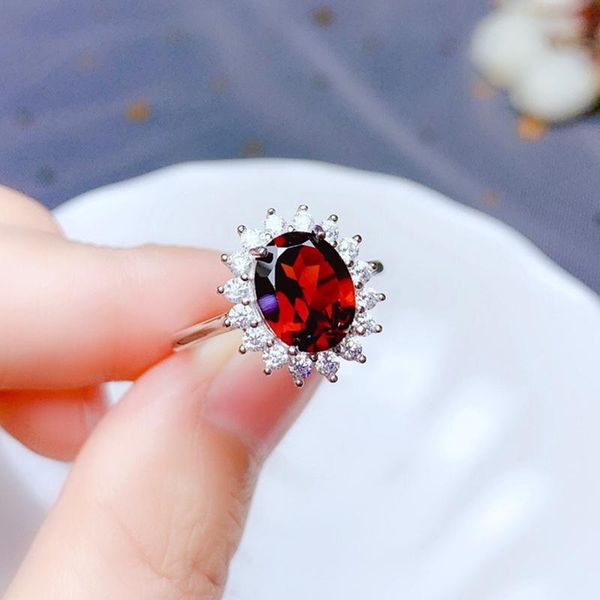 cluster rings luxury garnet ring 8*10mm natural wine red gemstones fine jewelry classic style for women birthday gift real 925 sterling silv, Golden;silver
cluster rings luxury garnet ring 8*10mm natural wine red gemstones fine jewelry classic style for women birthday gift real 925 sterling silv, Golden;silver
