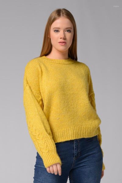 women's sweaters nefise 2021 women knitted warm arm braided crew neck pullover long sleeve sweater winter autumn yellow, White;black
women's sweaters nefise 2021 women knitted warm arm braided crew neck pullover long sleeve sweater winter autumn yellow, White;black