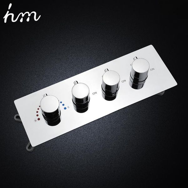 hm mixer tap temperature control shower switch brass concealed faucets diverter mixing thermostatic valve bathroom sets
hm mixer tap temperature control shower switch brass concealed faucets diverter mixing thermostatic valve bathroom sets