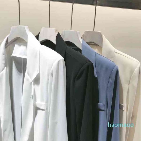 women's suits & blazers fashion- turn down collar jackets office lady casual female outwear solid women long coat ladies otwh, White;black
women's suits & blazers fashion- turn down collar jackets office lady casual female outwear solid women long coat ladies otwh, White;black