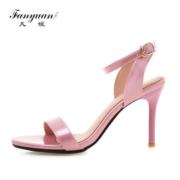fanyuan fashion open toe buckle strap sandals cross-tied thin high heels concise ankle summer shoes women, Black
fanyuan fashion open toe buckle strap sandals cross-tied thin high heels concise ankle summer shoes women, Black