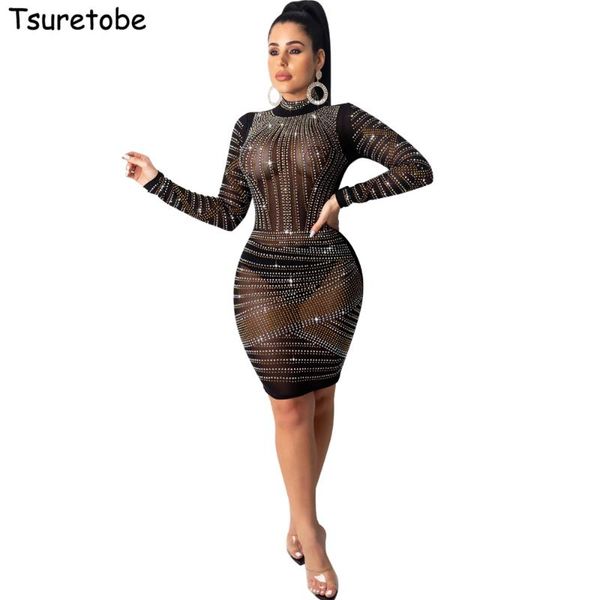 casual dresses tsuretobe perspective rhinestone mini dress women autumn skinny long sleeve party club short shiny vestidos female, Black;gray
casual dresses tsuretobe perspective rhinestone mini dress women autumn skinny long sleeve party club short shiny vestidos female, Black;gray