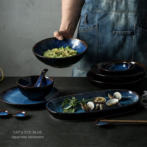 1/2/6 person dinner set deep blue ceramic tableware plate bowl cup sauce dish porcelain dinnerware sets
1/2/6 person dinner set deep blue ceramic tableware plate bowl cup sauce dish porcelain dinnerware sets