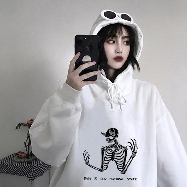 women's hoodies & sweatshirts harajuku hoodie skull print 2021 winter clothes women halloween punk graphic pullover vintage plus size, Black
women's hoodies & sweatshirts harajuku hoodie skull print 2021 winter clothes women halloween punk graphic pullover vintage plus size, Black