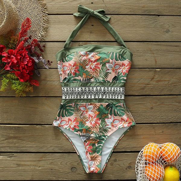 green floral bandeau halter one-piece swimsuit backless lace up women monokini 2021 beach bathing suits swimwear
green floral bandeau halter one-piece swimsuit backless lace up women monokini 2021 beach bathing suits swimwear