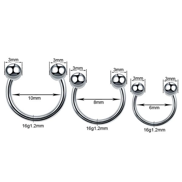 other 10 pcs stainless steel small round tragus cartilage tower helix earrings lip ringing nose ring body piercing jewelry, Slivery;golden
other 10 pcs stainless steel small round tragus cartilage tower helix earrings lip ringing nose ring body piercing jewelry, Slivery;golden