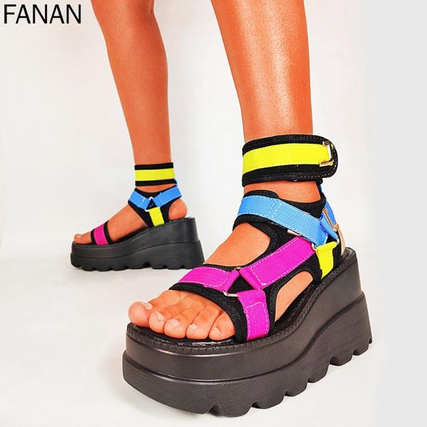 sandals women's platform gladiator ladies mixed colors shoes woman wedges high heels summer 2021 brand heel type fit, Black
sandals women's platform gladiator ladies mixed colors shoes woman wedges high heels summer 2021 brand heel type fit, Black