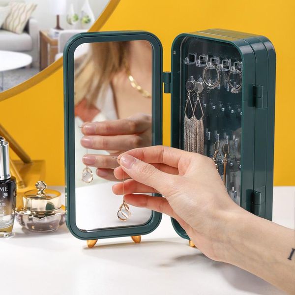 jewelry pouches, bags storage box with mirror display cases portable organizer bracelet chain ring dustproof stand, Pink;blue
jewelry pouches, bags storage box with mirror display cases portable organizer bracelet chain ring dustproof stand, Pink;blue