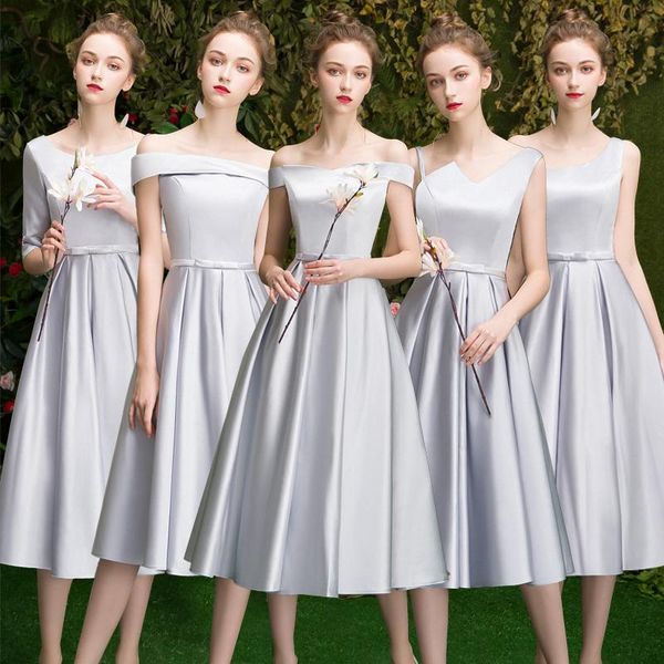 party dresses sweet memory boat neck grey prom marriage sister group girls gray wedding dress a2362, White;black
party dresses sweet memory boat neck grey prom marriage sister group girls gray wedding dress a2362, White;black