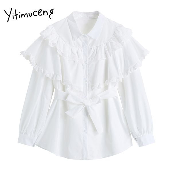 dress yitimuceng ruffles es women bandage high waist turn-down collar a-line solid white spring korean fashion new, Black;gray
dress yitimuceng ruffles es women bandage high waist turn-down collar a-line solid white spring korean fashion new, Black;gray