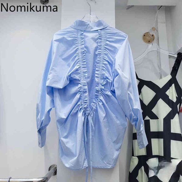 nomikuma korean drawstring bow tie hollow-out blouse causal long sleeve woman shirt summer new blusas mujer 6g798 210427, White
nomikuma korean drawstring bow tie hollow-out blouse causal long sleeve woman shirt summer new blusas mujer 6g798 210427, White