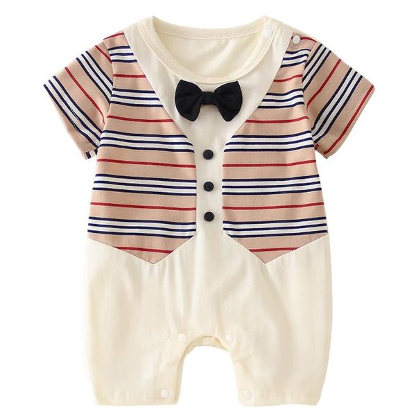 summer baby clothes gentleman cotton short-sleeved striped casual handsome born boy and girl romper 0-3 months jumpsuits, Blue
summer baby clothes gentleman cotton short-sleeved striped casual handsome born boy and girl romper 0-3 months jumpsuits, Blue