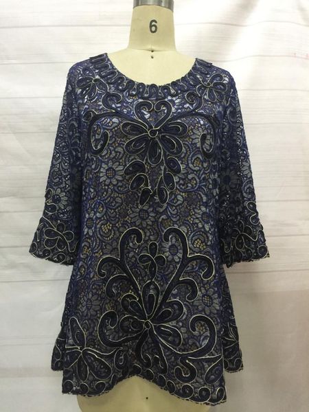 women's t-shirt plus size vintage embroidery geometric three quarter o-neck blue red black long spring autumn summer women t shirt, White
women's t-shirt plus size vintage embroidery geometric three quarter o-neck blue red black long spring autumn summer women t shirt, White