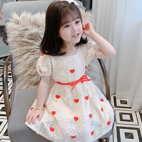 girl's dresses 40# kids baby girls sleeveless puff sleeves polka dot love print princess dress mesh vest casual, Red;yellow
girl's dresses 40# kids baby girls sleeveless puff sleeves polka dot love print princess dress mesh vest casual, Red;yellow