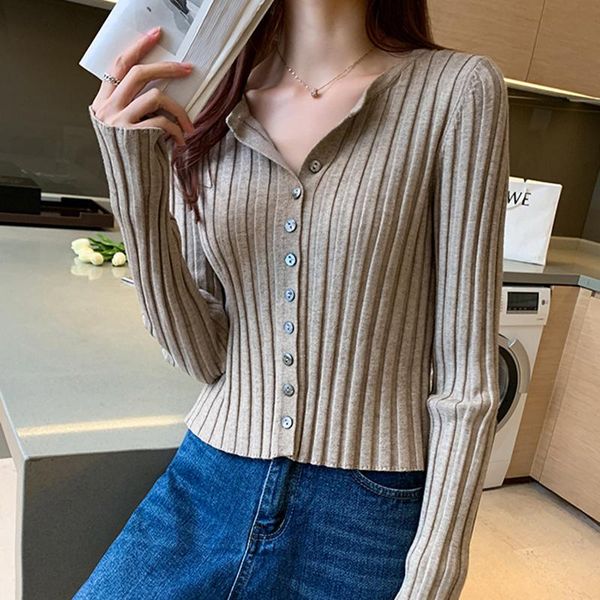 women's knits & tees aossviao women basic ribbed slim knitted cardigan sweater vintage long sleeve button-up female outerwear chic 202, White
women's knits & tees aossviao women basic ribbed slim knitted cardigan sweater vintage long sleeve button-up female outerwear chic 202, White
