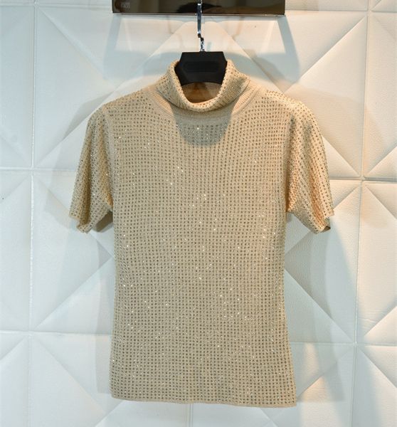 men's t-shirts 2021 spring fall women of mesh-mesh diamonds chic turtle neck t b168, White;black
men's t-shirts 2021 spring fall women of mesh-mesh diamonds chic turtle neck t b168, White;black