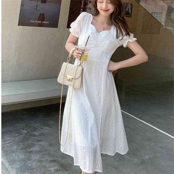 sweet embroidery cotton elegant white dresses summer puff short sleeve square collar split party dress 210519, Black;gray
sweet embroidery cotton elegant white dresses summer puff short sleeve square collar split party dress 210519, Black;gray