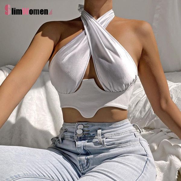women's tanks & camis criss cross tank sleeveless solid color cutout front crop party club streetwear summer satin bustier, White
women's tanks & camis criss cross tank sleeveless solid color cutout front crop party club streetwear summer satin bustier, White