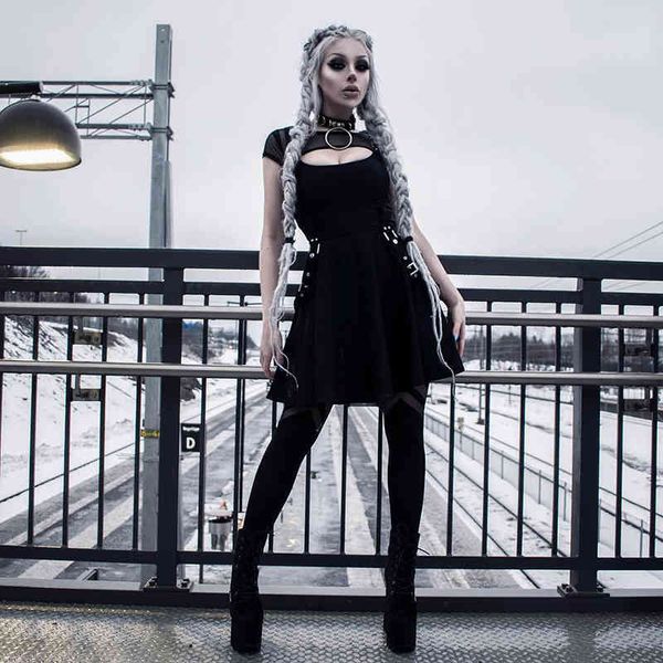 gothic dress summer dress women vintage black mesh streetwear hipster high waist solid dresses party nightclub mini dress, Black;gray
gothic dress summer dress women vintage black mesh streetwear hipster high waist solid dresses party nightclub mini dress, Black;gray
