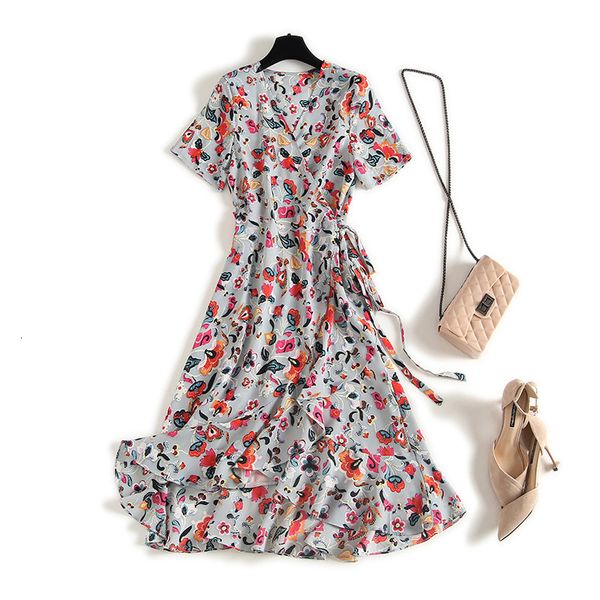 casual dresses summer short sleeve v neck multicolor floral print ruffle detail belted mid-calf dress elegant mhl171621cya0668 7t4x, Black;gray
casual dresses summer short sleeve v neck multicolor floral print ruffle detail belted mid-calf dress elegant mhl171621cya0668 7t4x, Black;gray