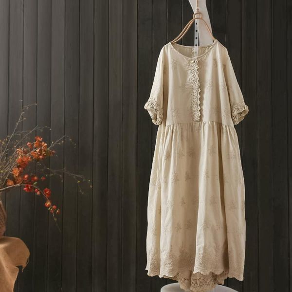 casual dresses summer dress women 2021 hollow embroidered cotton half sleeve loose, Black;gray
casual dresses summer dress women 2021 hollow embroidered cotton half sleeve loose, Black;gray