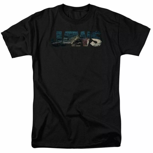 jaws logo cutout t shirt licensed shark movie retro tee classic new black, White;black
jaws logo cutout t shirt licensed shark movie retro tee classic new black, White;black