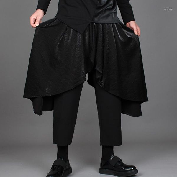 dark tide pants men fall and winter false two nine-point culottes youth personality trend hairdresser casual straight men's, Black
dark tide pants men fall and winter false two nine-point culottes youth personality trend hairdresser casual straight men's, Black
