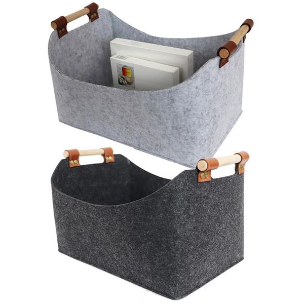 storage baskets felt basket foldable large-capacity with handle gray sundries cloth box bedroom organizer
storage baskets felt basket foldable large-capacity with handle gray sundries cloth box bedroom organizer