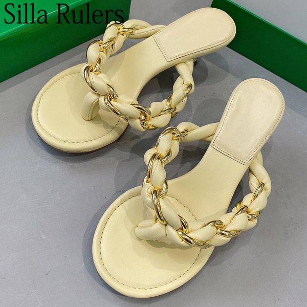 flip-flops summer slippers woman chains weave sandals kitten heels round toe shoes 2021, Black
flip-flops summer slippers woman chains weave sandals kitten heels round toe shoes 2021, Black