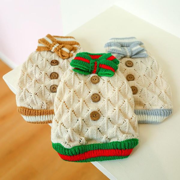 dog apparel pet sweater autumn and winter product warm wooden buckle bowknot clothes hollow knit small
dog apparel pet sweater autumn and winter product warm wooden buckle bowknot clothes hollow knit small