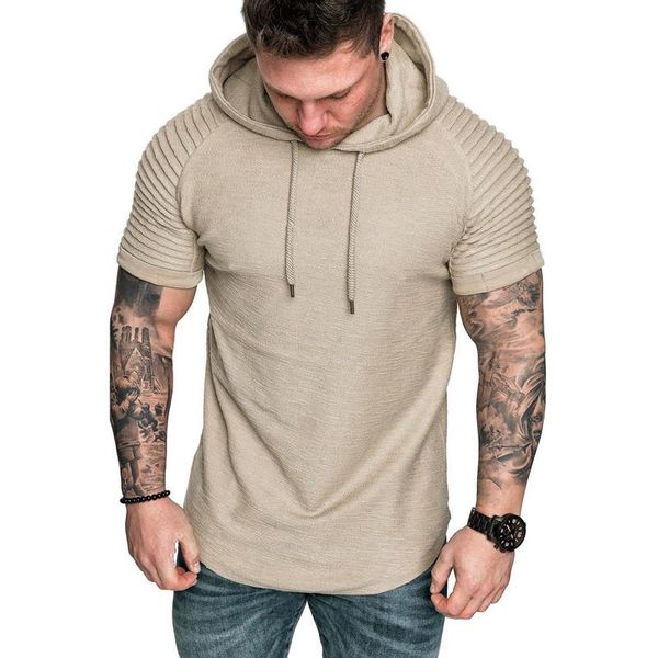 men's t-shirts summer t-shirt round neck striped fold cuff slim short hooded sleeves pullover streetwear fitness, White;black
men's t-shirts summer t-shirt round neck striped fold cuff slim short hooded sleeves pullover streetwear fitness, White;black