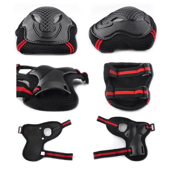 elbow & knee pads 6pcs/set skateboard ice roller skating protective gear wrist guard cycling riding protector for kids men women, Black;gray
elbow & knee pads 6pcs/set skateboard ice roller skating protective gear wrist guard cycling riding protector for kids men women, Black;gray