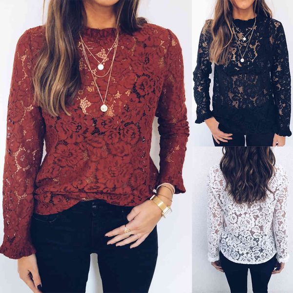 women's t-shirt elegant turtleneck white lace blouses see through long sleeve crochet short blouse women fashion floral ladies shirt
women's t-shirt elegant turtleneck white lace blouses see through long sleeve crochet short blouse women fashion floral ladies shirt
