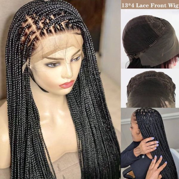 lx brand 13*4 braided wigs lace front handmade micro braided straight synthetic hair small 3x long braiding hair wigs with baby hairfactory, Black
lx brand 13*4 braided wigs lace front handmade micro braided straight synthetic hair small 3x long braiding hair wigs with baby hairfactory, Black